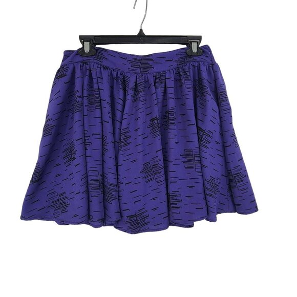 Fossil Women's Mini Skirt Purple and black Size M - Picture 1 of 8